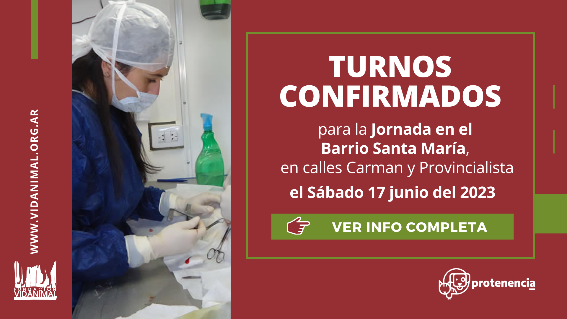 Lista de turnos confirmados: Jornada en el Barrio Santa María (Carman y Provincialista) – Sábado 17 de junio del 2023